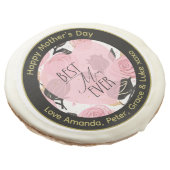 Best Mom Ever Hearts and Roses Sugar Cookie (Angled)