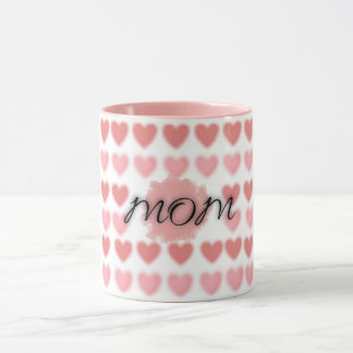 Best Mom Ever Hearts Coffee Mug