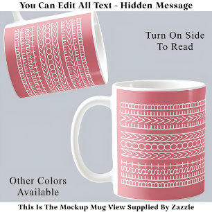 Best Mom Ever Hidden Message 141WP Novelty Optical Coffee Mug