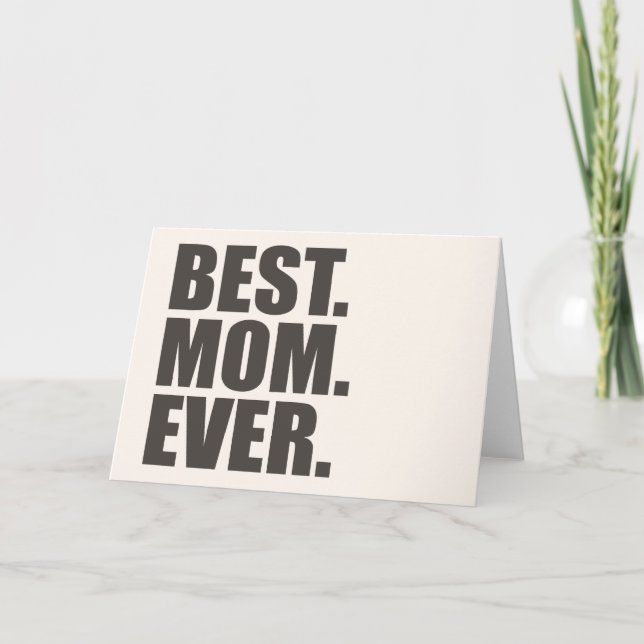 Best. Mom. Ever. Holiday Card (Front)