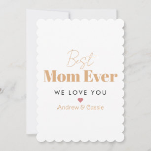 Best mom ever holiday card