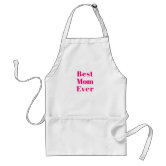 Buy online Pink 'best Mom Ever' Apron from Kitchen Linen for