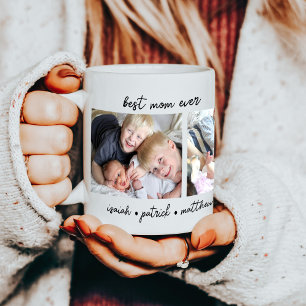 Best Mom Ever Kids Names Coffee Mug