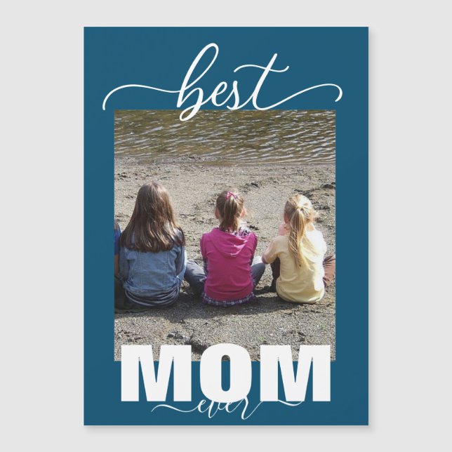 Best MOM Ever Kids Photo Mother's Day (Front)