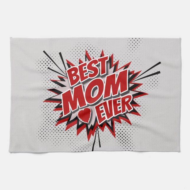 Best Mom Ever Kitchen Towel (Horizontal)