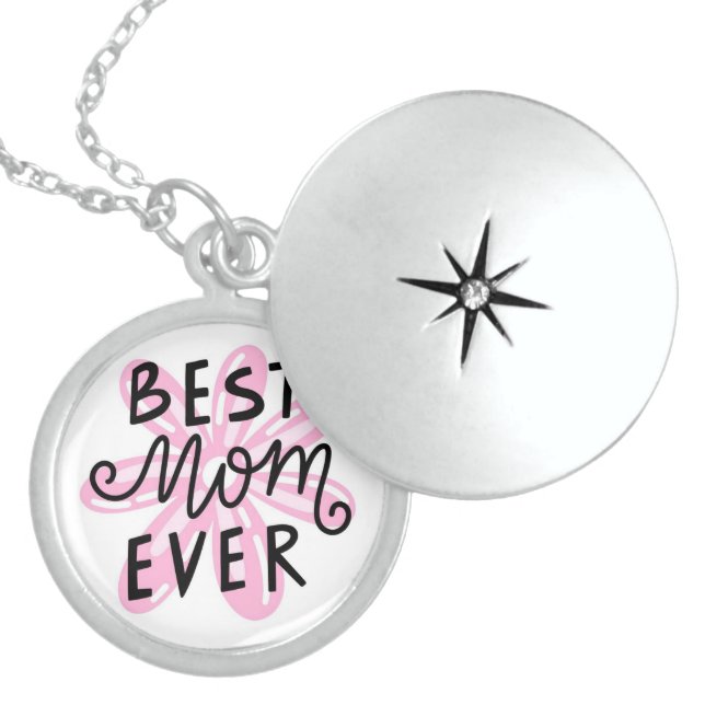 Best Mom Ever Locket Necklace (Front)