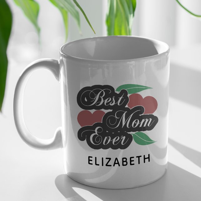 Best Mom Ever Modern Cute keepsake Mothers Day Coffee Mug (Creator Uploaded)