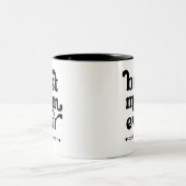Best Mom Ever Modern Mommy Kids Names Mother's Day Two-Tone Coffee Mug (Center)