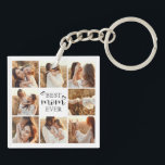 Best Mom Ever Modern Photo Collage Custom Gift Keychain<br><div class="desc">A cute and modern little keepsake to celebrate the Best Mom Ever! This elegant photo collage keychain features trendy handwritten script typography and space to add your own favorite family photos. A simple and personalized gift she’ll love—perfect for Mother’s Day, birthdays, Christmas, New Year, or just a sweet thank you....</div>