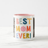 Best mom ever modern photo Mother's Day Mug (Center)