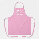 Buy online Pink 'best Mom Ever' Apron from Kitchen Linen for