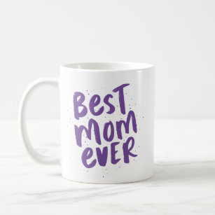 Best mom ever modern trendy purple mother's day coffee mug