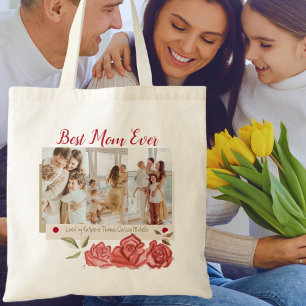 Best Mom Ever Modern Typography Happy Mothers Day Tote Bag