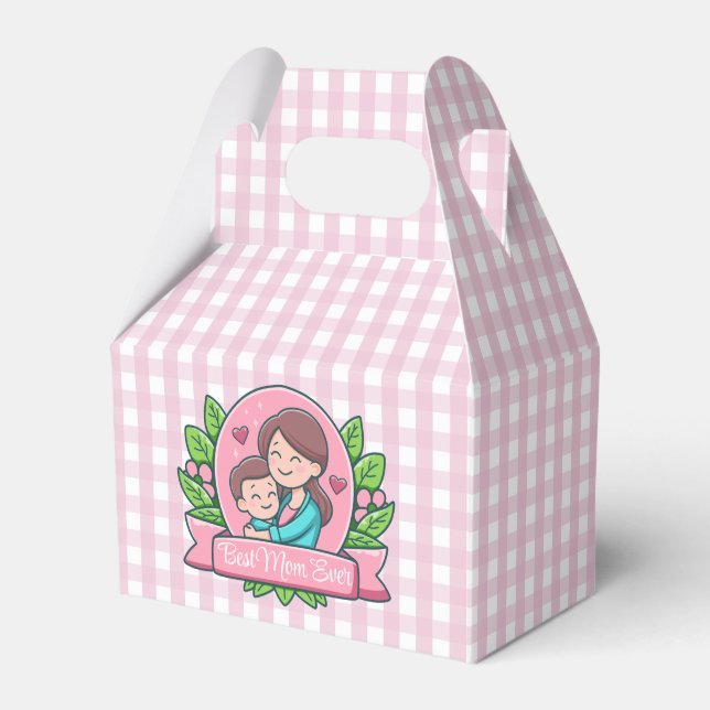 Best Mom Ever, Mom And Child, Custom Favor Boxes (Front Side)