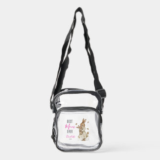 Best Mom Ever, Mom & Baby Rabbit Clear Stadium Bag