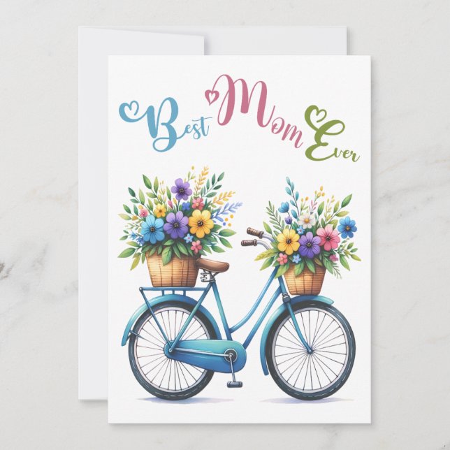 Best Mom Ever, Mom You are the Best Mother's Day Holiday Card (Front)