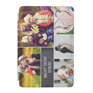 Best mom ever Mommy Photo Collage chalkboard iPad Mini Cover