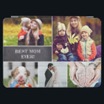Best mom ever Mommy Photo Collage chalkboard iPad Air Cover<br><div class="desc">Protect your tablet case and choose your most beloved photos to cover this design for mom. Easily customize the images, and words. "Best Mom Ever" says so much already but change it up as you'd like. Mom will be excited to receive such a thoughtful gift. Give it to her on...</div>