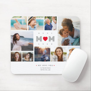 Best Mom Ever Mother's Day 10 Photo Collage Mouse Pad