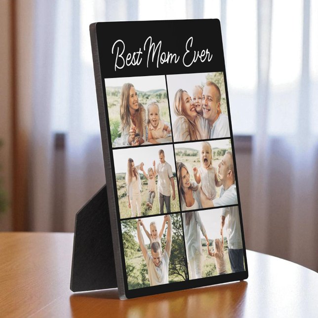 Best Mom Ever Mother's Day 6 Photo Collage Plaque (Creator Uploaded)