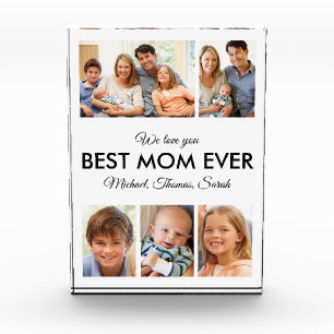 Best Mom Ever Mothers Day Collage Photo Block