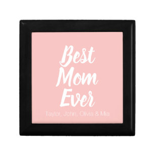 Best Mom Ever, Mother's Day custom kids names Gift Box