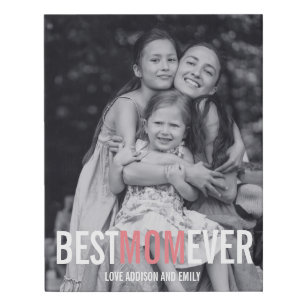 Best Mom Ever Mother's Day Faux Canvas Print