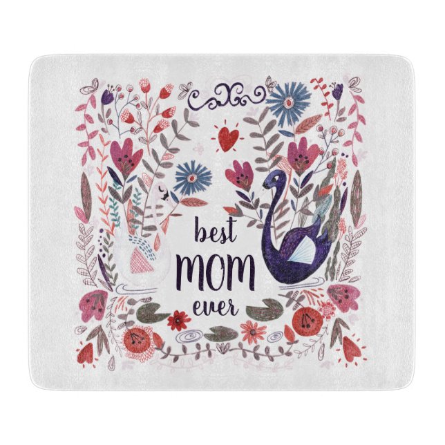 Best MOM ever | Mother's day Gifts | Cutting Board (Front)