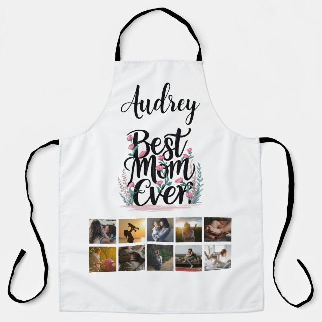 Best Mom Ever Mother's Day Gifts Keepsake Apron (Front)