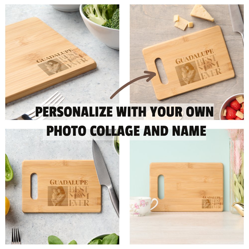 Discover Best Mom Ever Mother's Day Keepsake Custom Cutting Board