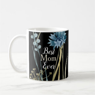 Best Mom Ever Mother's Day Monogram Floral Coffee Mug