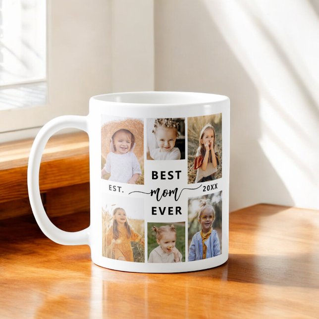 Best Mom Ever - Mother's Day Photo Collage Coffee Mug (Creator Uploaded)