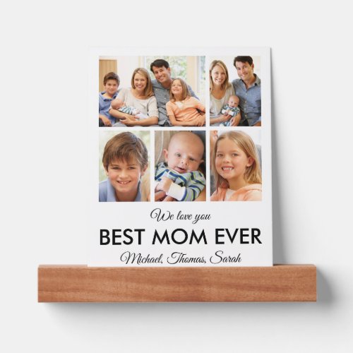 Best Mom Ever Mothers Day Photo Collage Picture Ledge