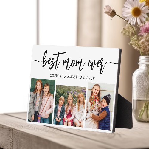 Best Mom Ever _ Mothers Day Photo Collage Plaque