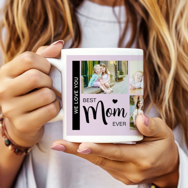 Best Mom Ever Mothers Day Photo Lilac Purple Coffee Mug (Best Mom Ever Mothers Day Photo Lilac Purple Coffee Mug)