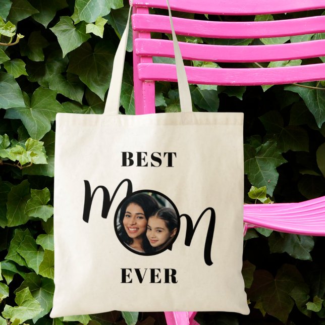 Best Mom Ever Mother's Day Photo Tote Bag (Creator Uploaded)