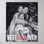 Best Mom Ever Mother&#39;s Day Poster Sign at Zazzle