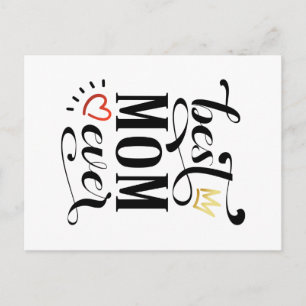 Best Mom Ever Mother's Day Quote Postcard