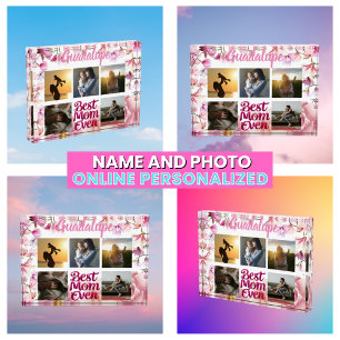Best Mom Ever Mother's Photo Collage Block