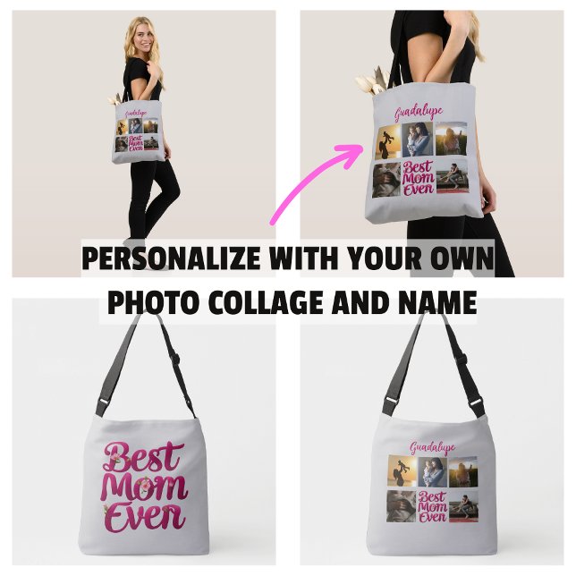 Best Mom Ever Mother's Photo Collage Crossbody Bag (Best Mom Ever Mother's Photo Collage tote Bag
)