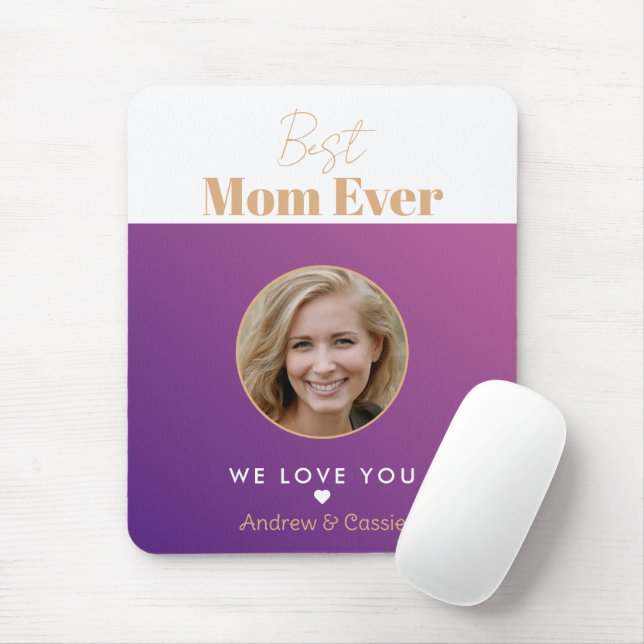 Best mom ever mouse pad (With Mouse)