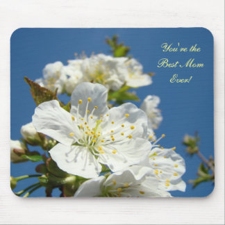 Best Mom Ever! mousepad gifts Cherry Blossom