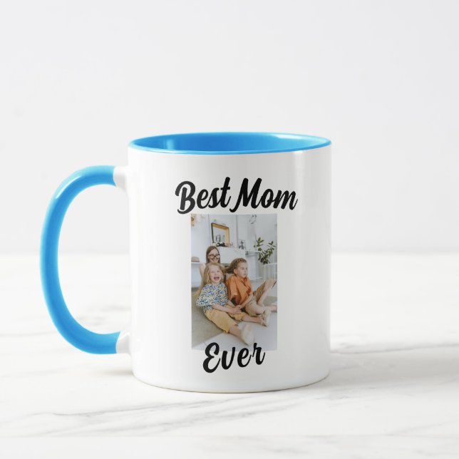 Best Mom Ever Mug - Custom Photo Mother’s Day Gift (Left)