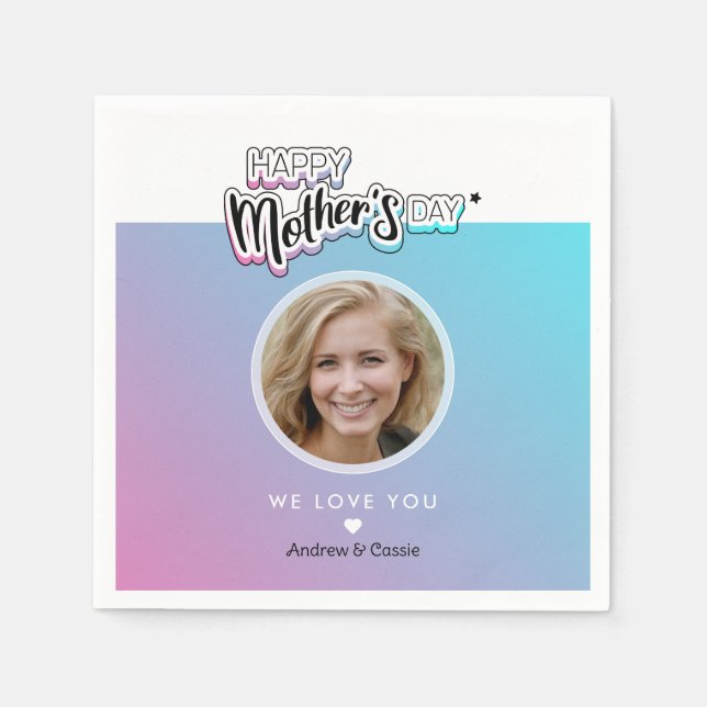 Best mom ever napkins (Front)