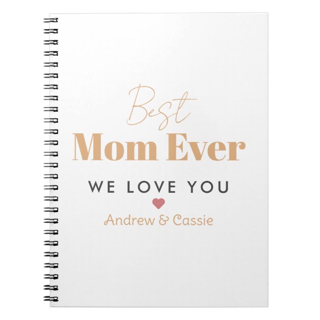 Best mom ever notebook (Front)