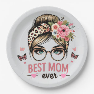 Best Mom Ever Paper Plates