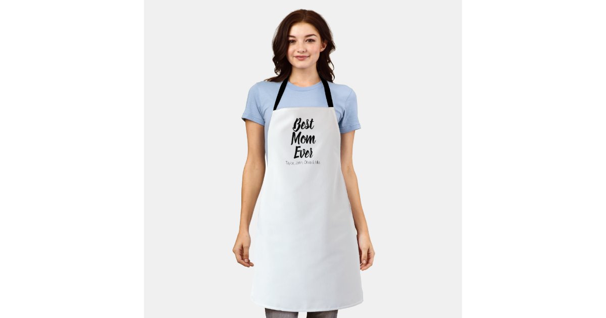 Best Mom Ever personalized custom text cute chic Apron