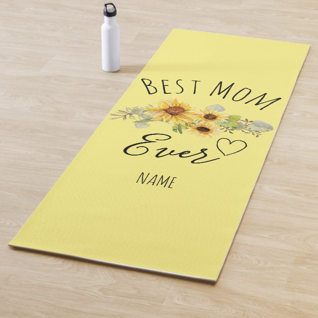 Best Mom Ever, Personalized Mothers Day Gift Yoga Mat (In Situ)