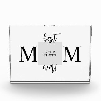 Best Mom Ever Personalized Mother's Day Photo Block