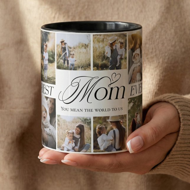 Best Mom Ever Personalized Photo Collage keepsake Mug (Best Mom Ever Personalized Photo Collage keepsake Mug)